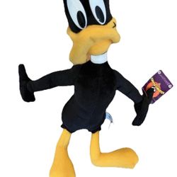 Daffy Duck Plush Looney Tunes Stuffed Toy Nanco Vintage New Y2K Tags Warner Bro
