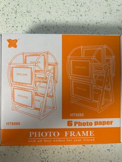 New Photo Frame With All Best Wishes For Your Friends. 6 Photo Paper.