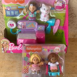 FISHER-PRICE LITTLE PEOPLE BARBIE VETERINARIAN PLAYSET