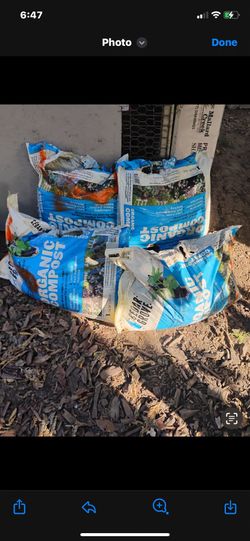 All 4 bags of organic compost for $20