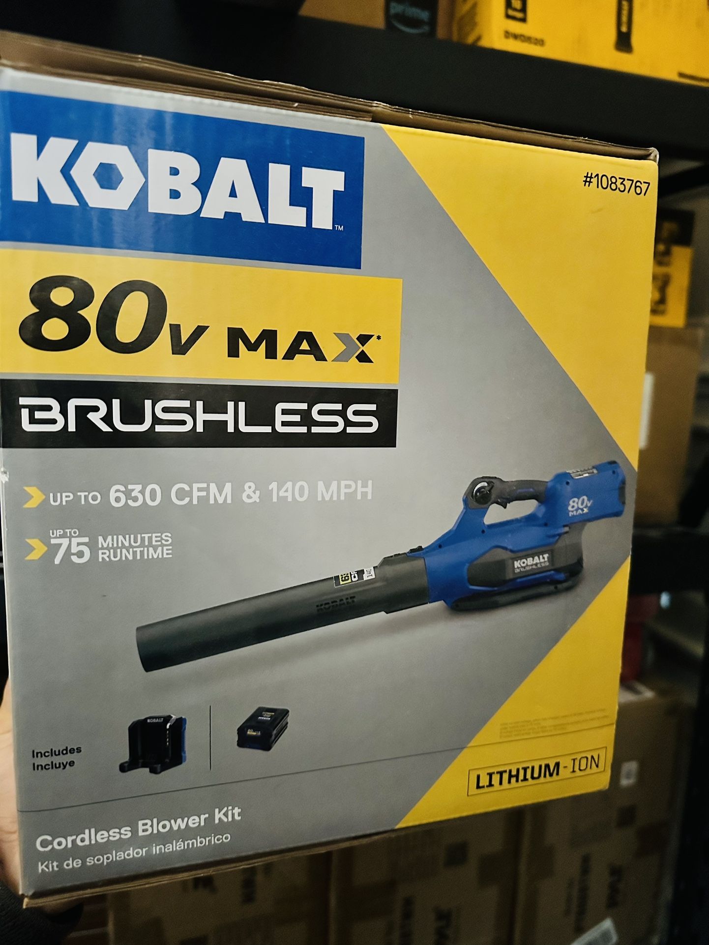 Brand New - 80-volt Max 630-CFM 140-MPH Brushless Handheld Cordless Electric Leaf Blower 2.5 Ah (Battery & Charger Included)