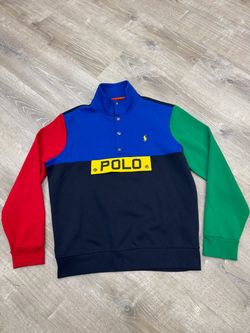 Polo Ralph Lauren Pullover Stadium Color Block  Sweatshirt XL