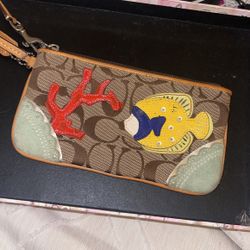 Authentic coach Wristlet 