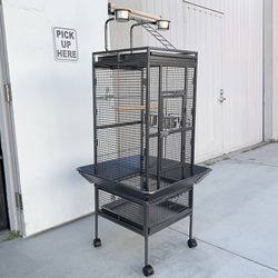 (New) $130 Bird Cage 61-inch Tall with Rolling Stand for for Parrots Parakeets Conures Lovebird Cockatoo 
