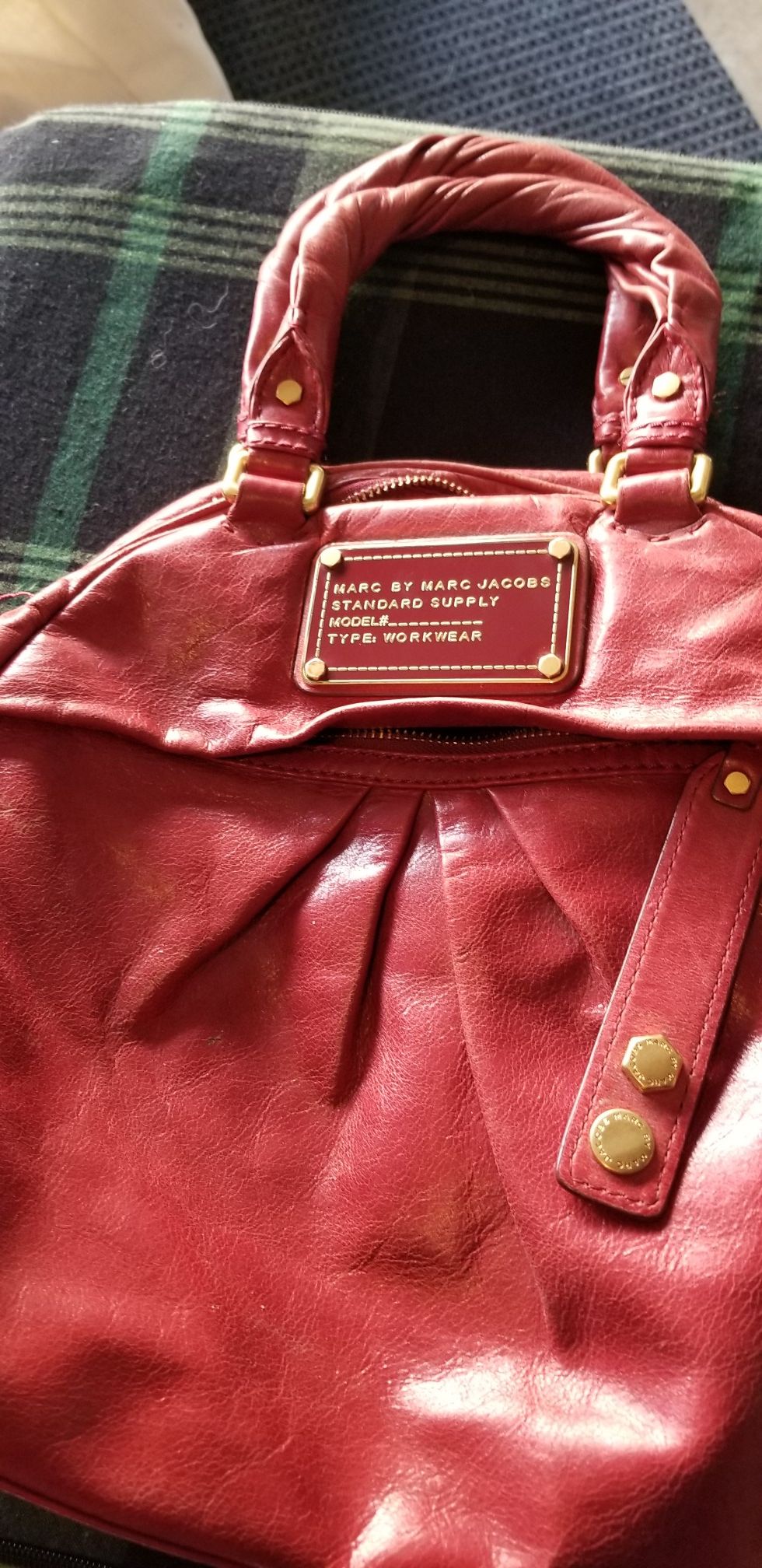 MARC JACOBS leather hobo handbag