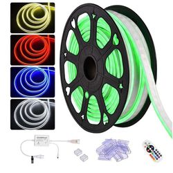 DELight Neon Rope Light Flexible 50ft 16 Colors & 4 Modes - Party Event Decor - Memorial Day Sale