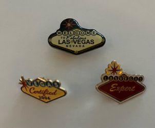 Las Vegas Expert, Certified 2006, and Welcome Pin Qty 3