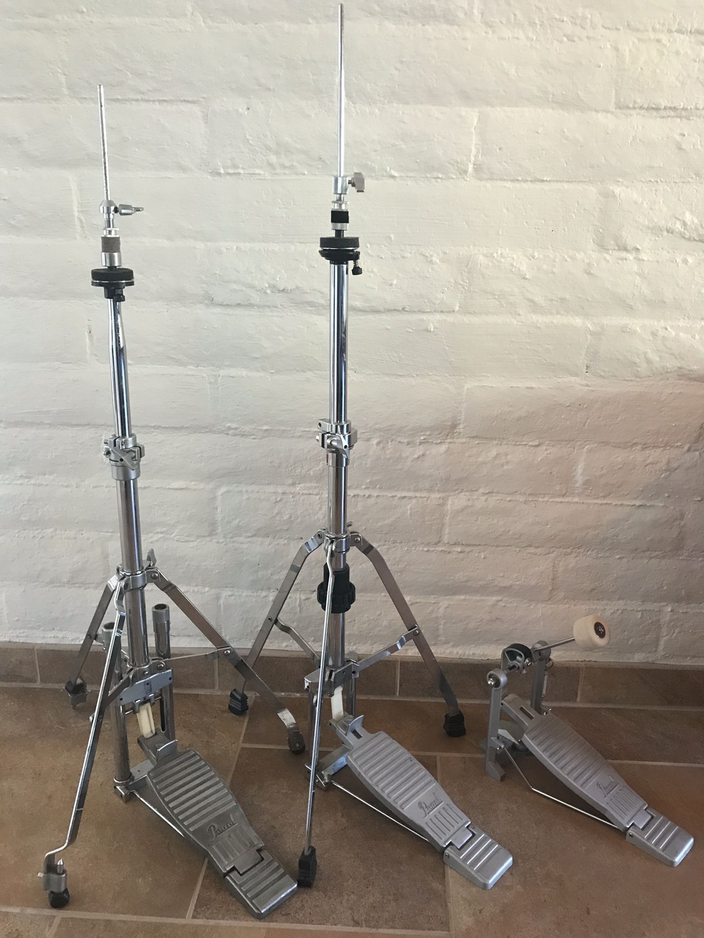 Vintage Pearl Hi Hat and Bass Drum Pedal