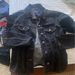Faconnable Womens Fitted Denim Jacket Size Xs 