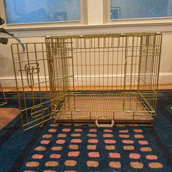 Gold Dog Crate