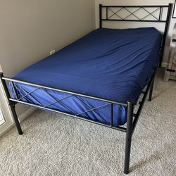 XL Twin Bed Frame With Mattress