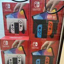 NINTENDO SWITCH OLED - BRAND NEW - AVAILABLE IN BLACK AND WHITE/ RED AND BLUE - $150 A MONTH FOR 3 MONTHS
