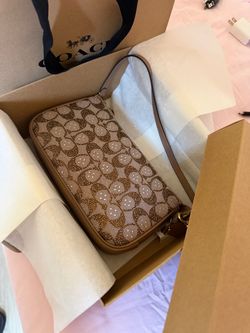 Coach Signature Crossbody Bag with Sequin Detail
