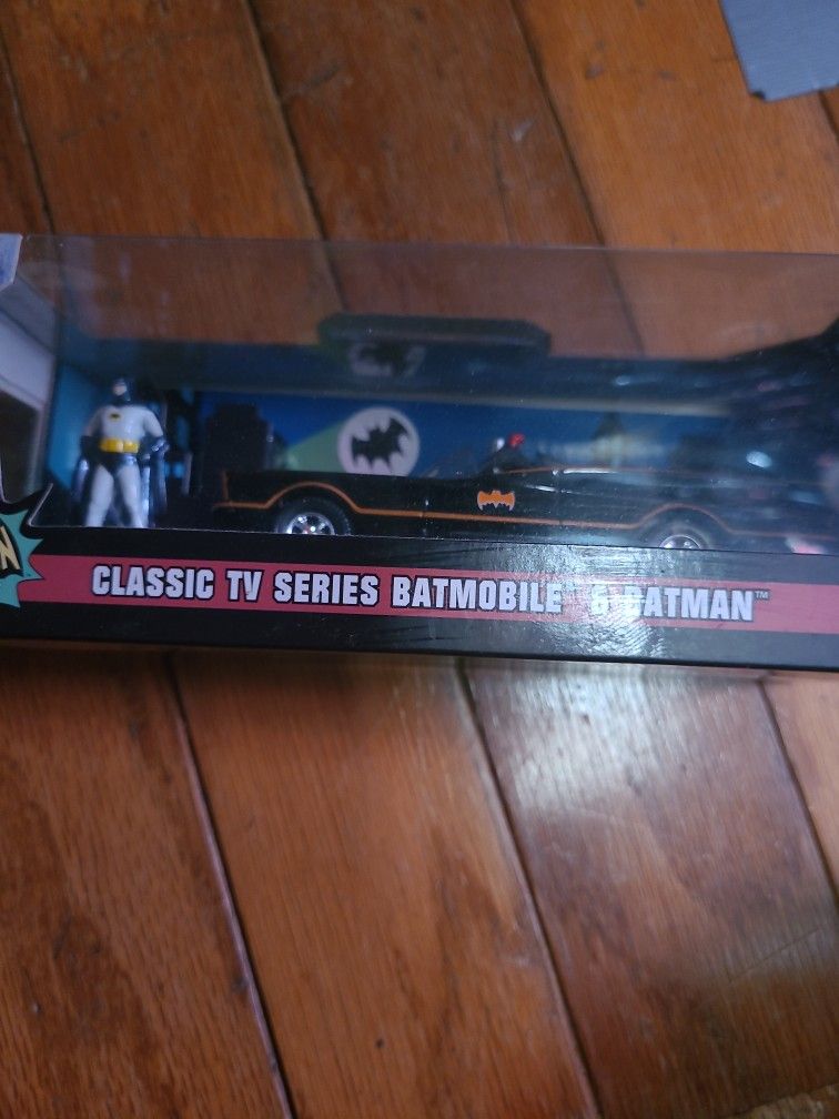 Classic TV Batmobile and Batman