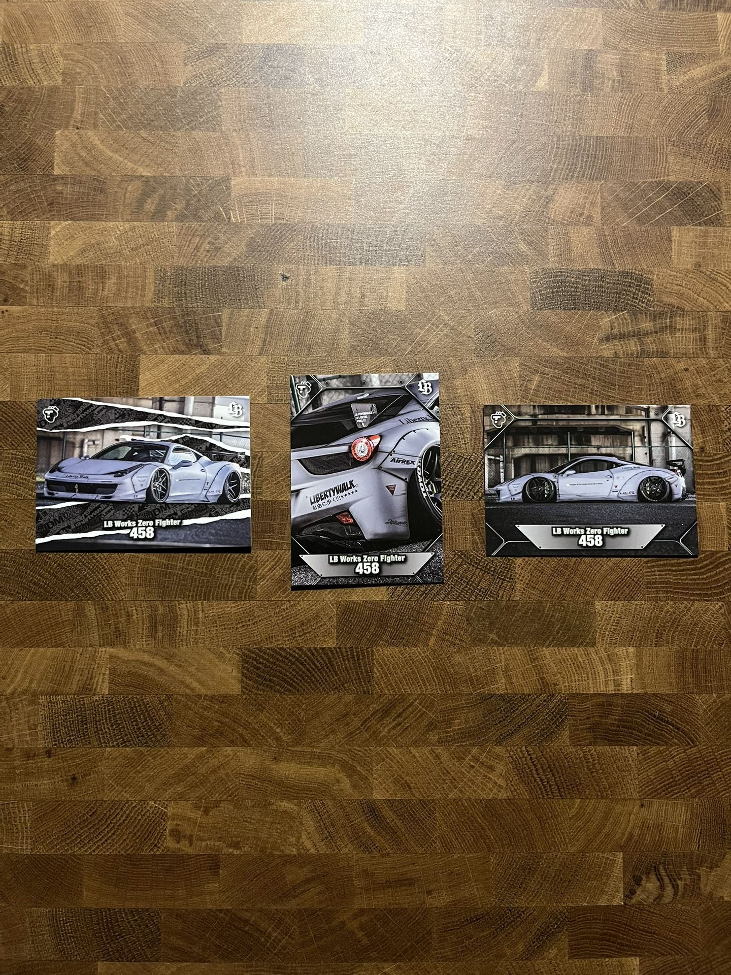 LB Works Zero Fighter 458 Card Set