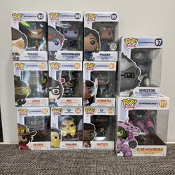 Funko Pop! Games OverWatch Lot of 11 Gamestop Funko Blizzard Exclusives 