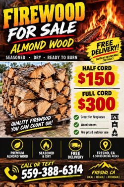 Almond firewood free delivery