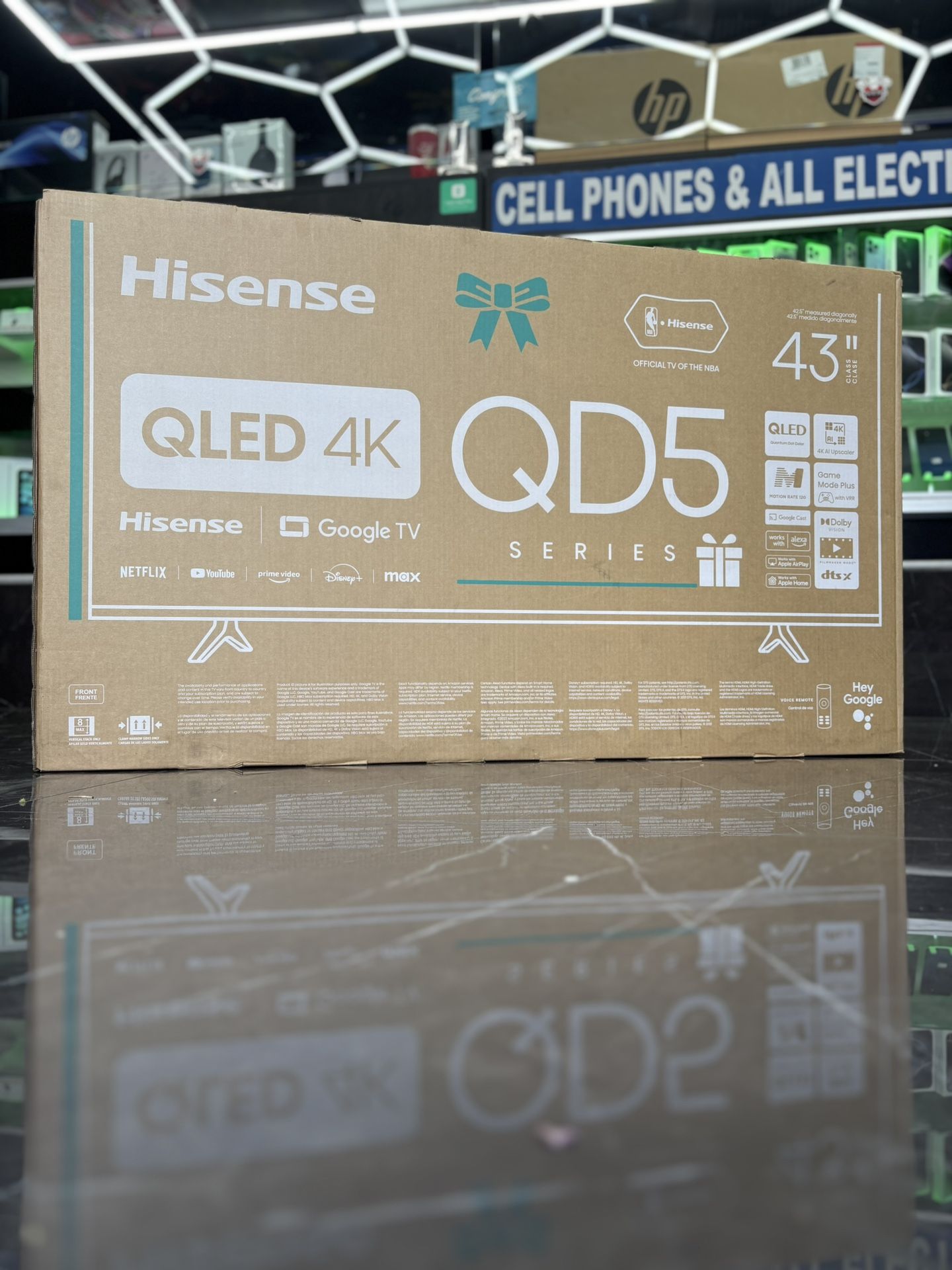 Hisense QLED 4K QD5 43” TV (Take It Home In Payments/ llévalo a casa en pagos