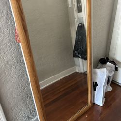 Large Wood Mirror