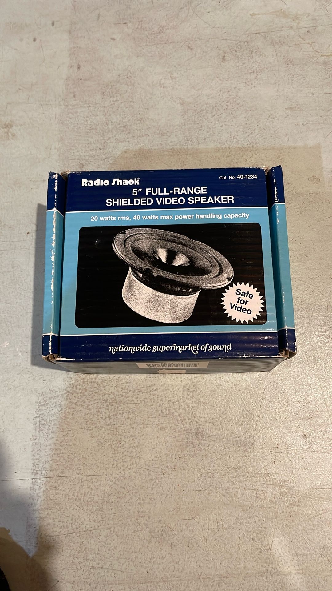 Radio Shack 5 inch Full-RangeShielded Video Speaker
