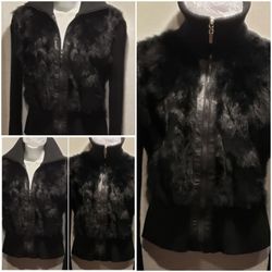 FUR SWEATER  SIZE MED...NEVER WORN