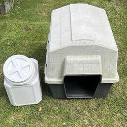 Medium Dog House & Food Container OBO
