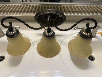 3 Light Bronze Vanity Light Fixture