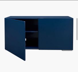 Navy CB2 Credenza