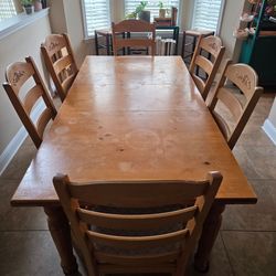 Solid Wood Dining Table (seats 6)