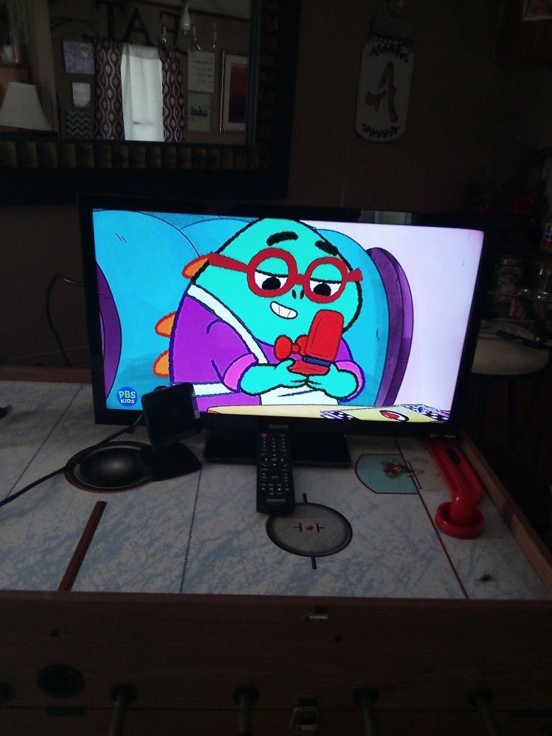 19 Inch Sanyo Flat Screen Tv With Remote And Web Camera