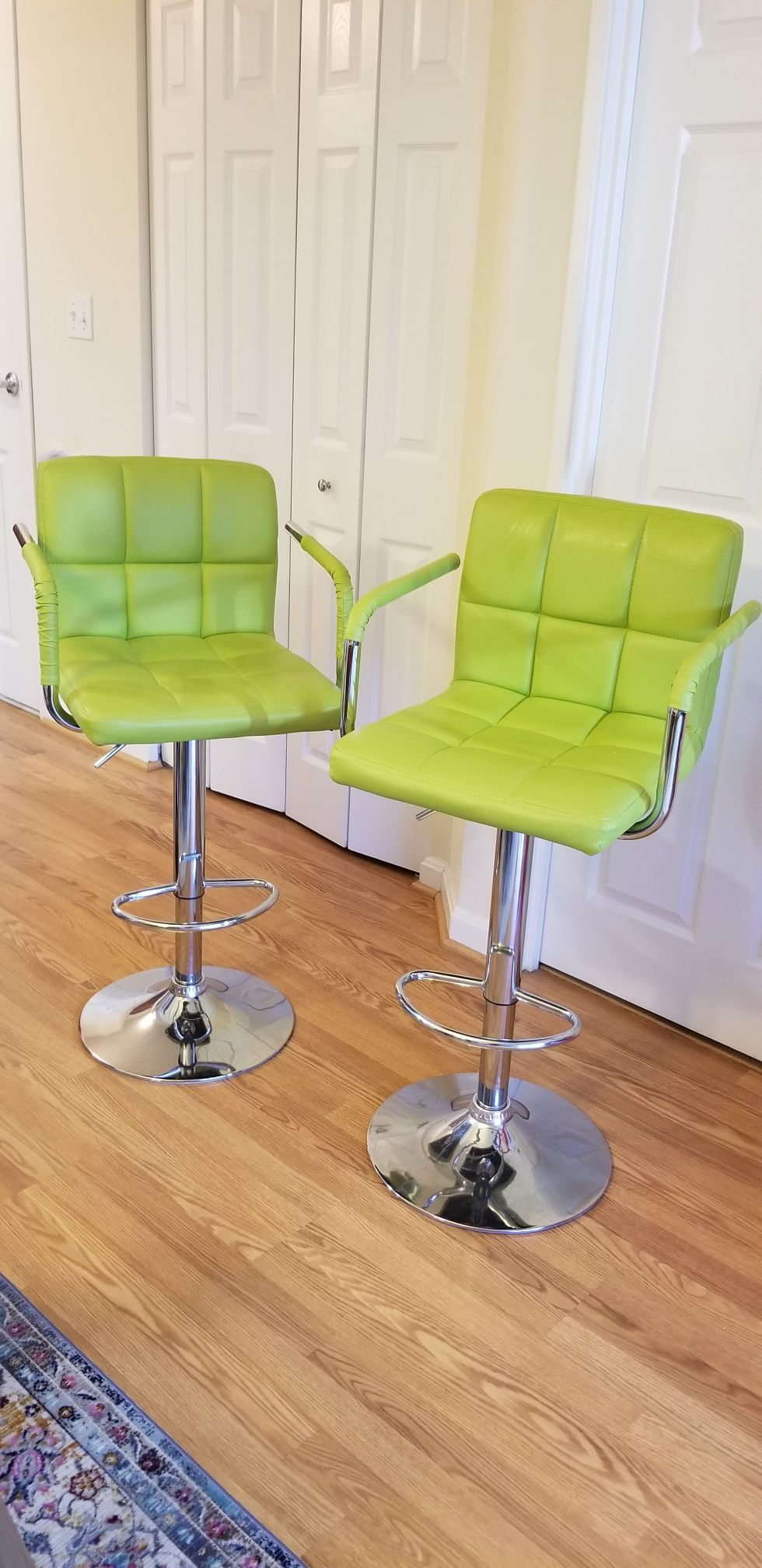 High stool chairs, $70 both