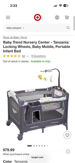 $60 Baby Trend Playpin