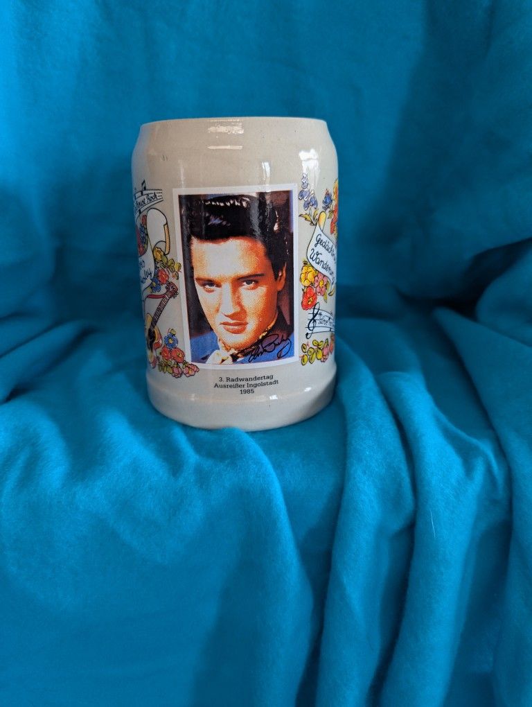 #7 vintage Elvis Presley beer stein from 1985