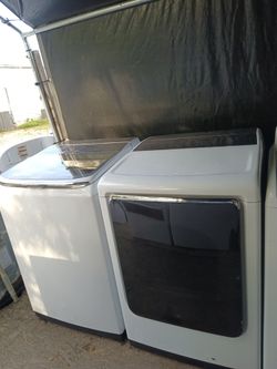 Samsung washer and dryer set both works good 💯2️⃣ months warranty 📌