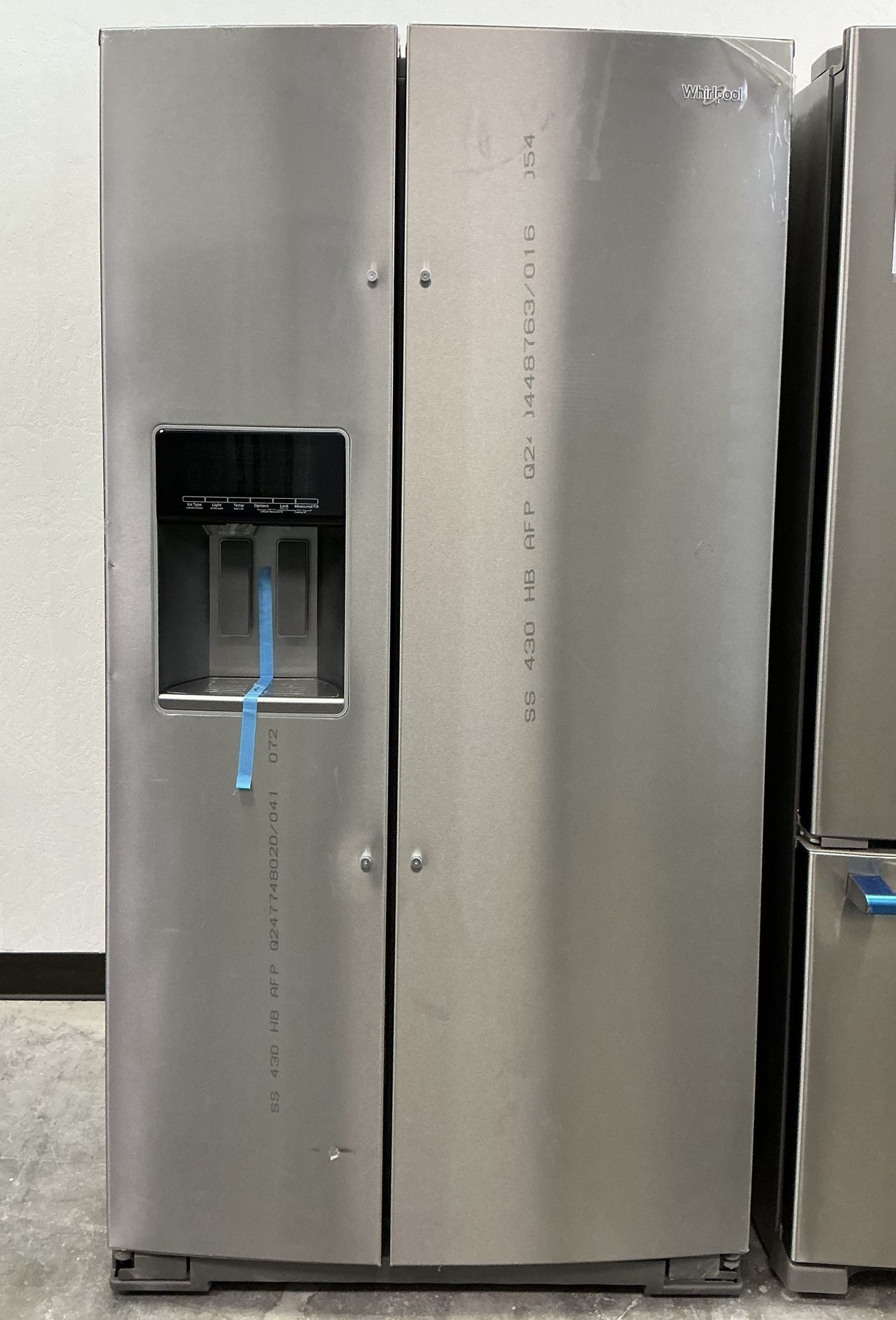 Whirlpool 20.6 cu. ft. Side By Side Refrigerator in Fingerprint Resistant Counter Depth - Free One Year Warranty