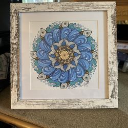 One of a Kind Framed Original Coloroed Art Pictures