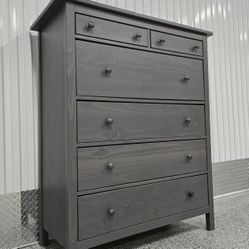 DRESSER - CHEST OF DRAWERS - SPACIOUS DRAWERS - GRAY COLOR - REAL WOOD 