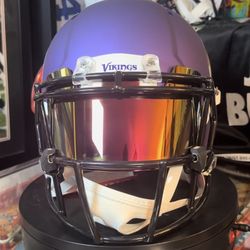 Adrian Peterson  Authentic On Field Signed Autographed Vikings  Helmet