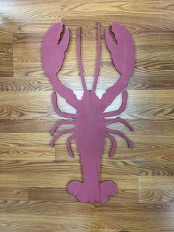 34 inch wood lobster wall decor