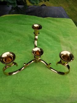 Brass Four Candle Candleabra