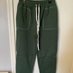 Green Cargo Style Sweatpants Unisex 