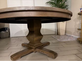 Solid wood dining set with comfortable chairs