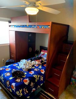 Bunk bed with steps