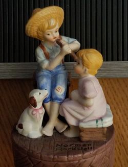 Norman Rockwell musical box
