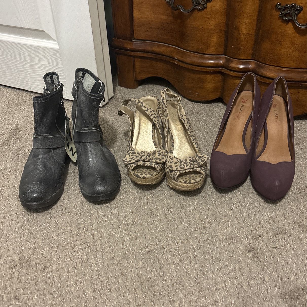 3 Pairs Women’s Shoes
