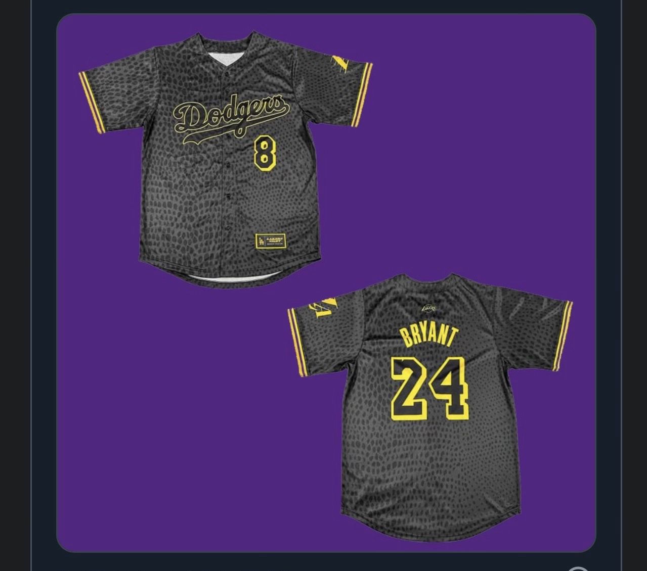 Lakers Night Dodgers Jersey for Sale in Norwalk, CA - OfferUp