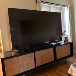 TV stand black with Storage