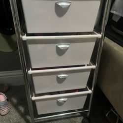 Pink Drawer W Wheels 