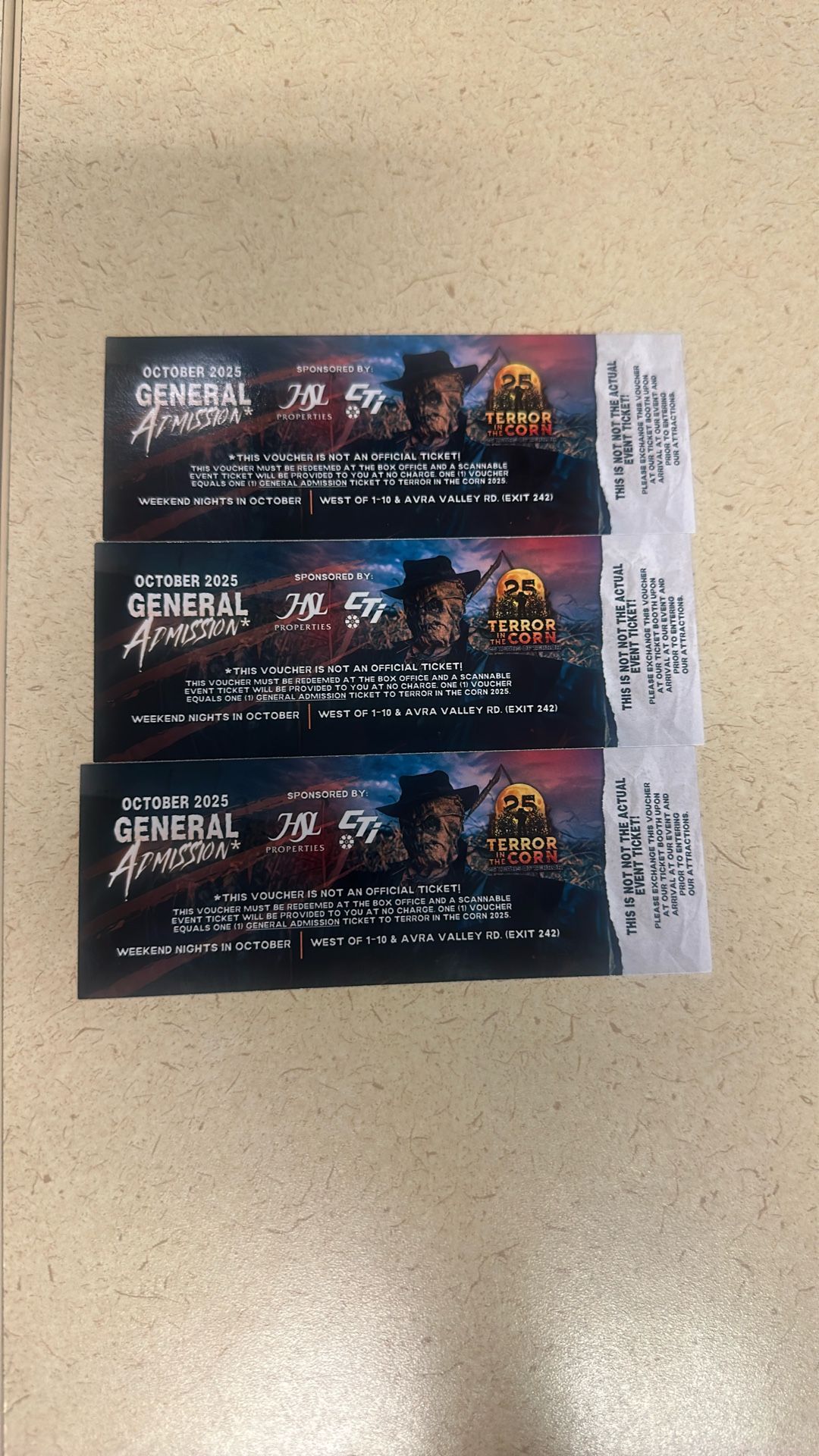 Terror In The Corn GA Tickets 
