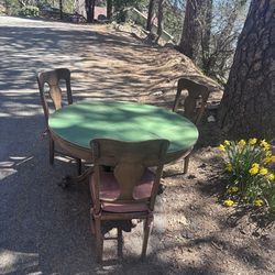 Antique claw foot poker table FREE